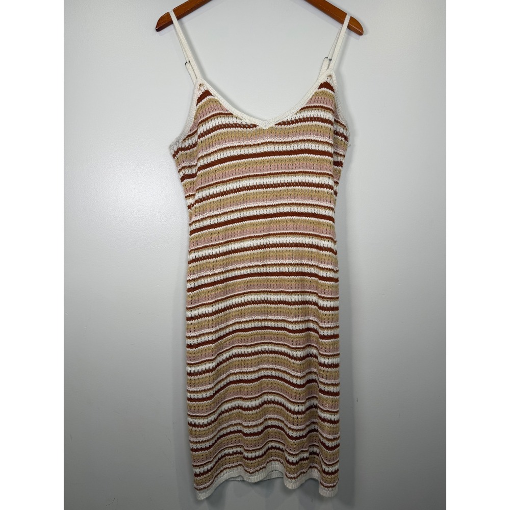Olive & Oak Womens Crochet Dress XL Indie Boho Festival Earthy Hippie Retro 70s